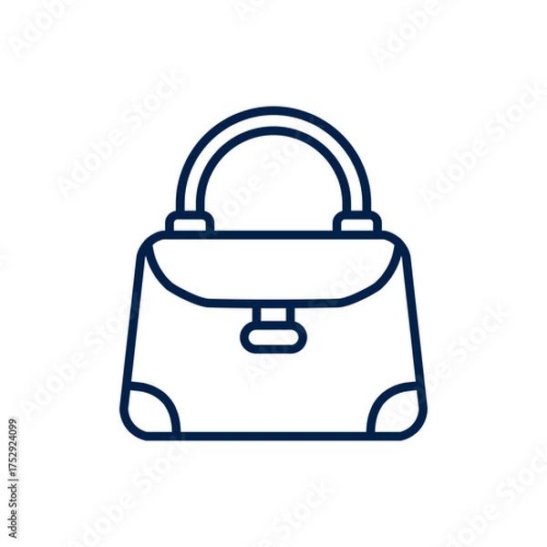 Obraz Hand bag vector illustration icon