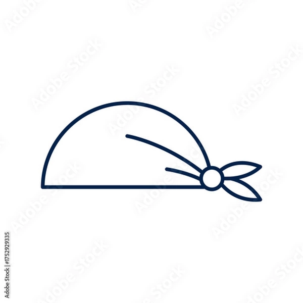 Obraz Bandana head vector illustration icon