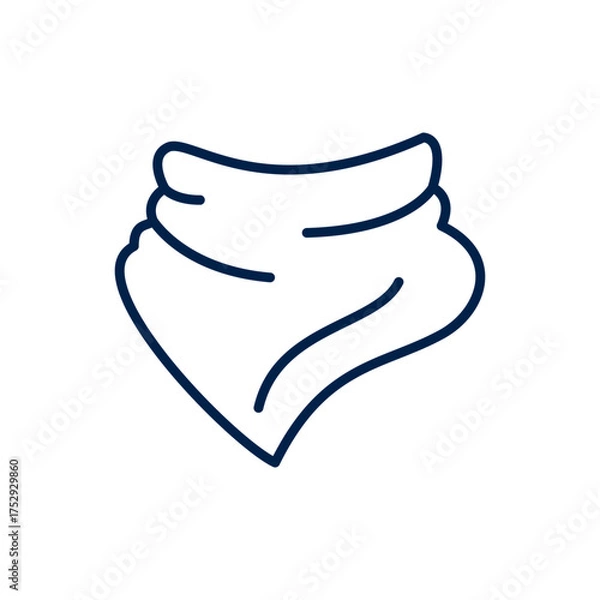 Obraz Bandana neck vector illustration icon