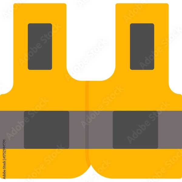 Obraz High Visibility Safety Jacket Icon