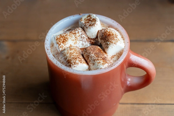 Obraz 真ん中にあるマシュマロコーヒー