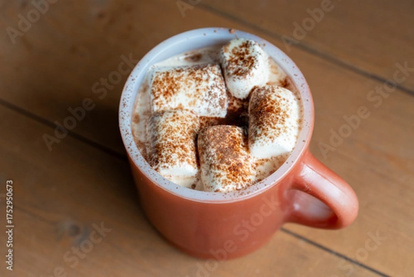 Obraz 斜め上から見るマシュマロコーヒー
