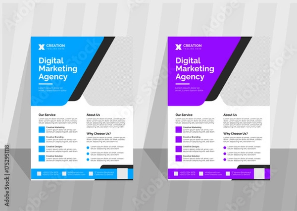 Fototapeta Modern vector web design template for website and business layout