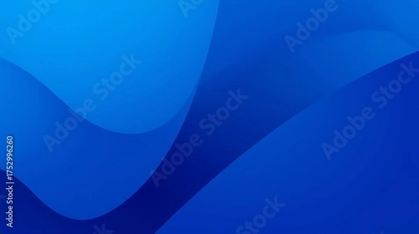 Obraz Abstract Smooth Blue Waves Flowing Background Design