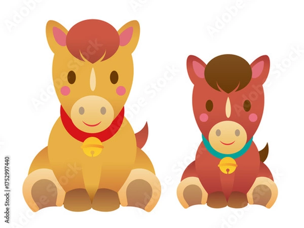 Obraz 年賀状・干支・午年・馬