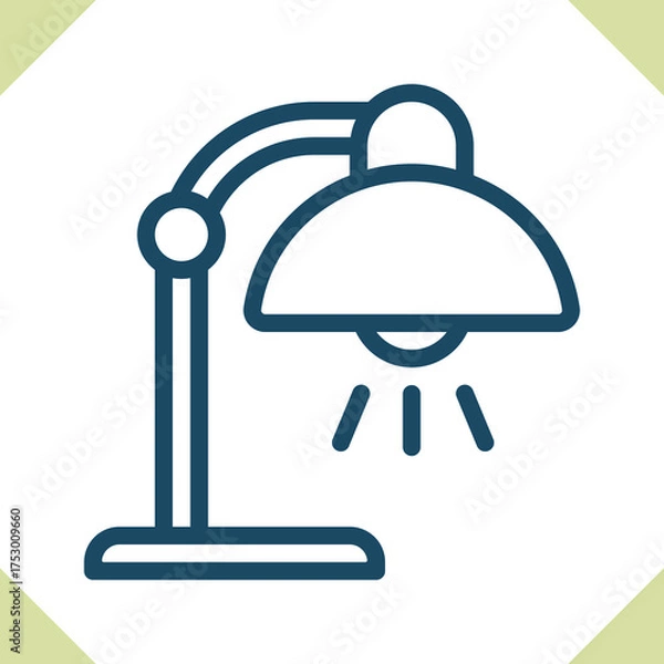 Fototapeta Desk Lamp Icon