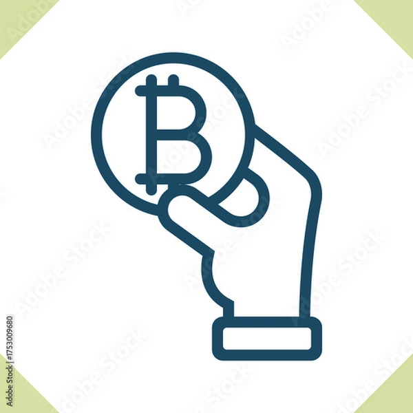 Obraz Currency - Bitcoin Icon
