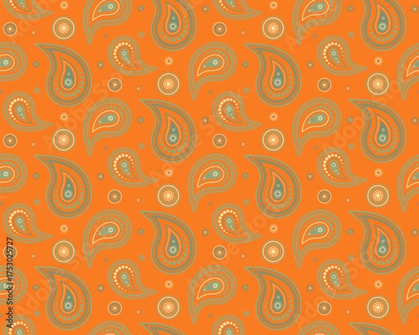 Fototapeta Springtime graphic and hand-drawn canvas. Nature retro, petal variation. Native pattern to ethereal design.