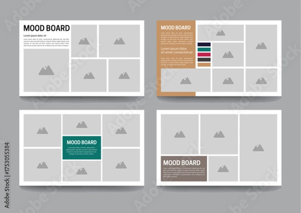 Obraz Mood Board Presentation Template, image board