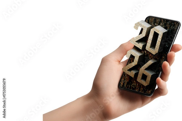 Obraz Futuristic 2026 Digital Concept on Smartphone