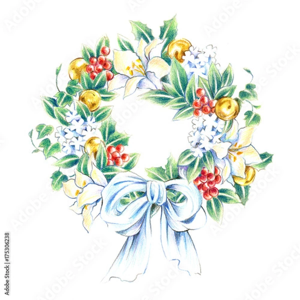 Fototapeta フラワーリース