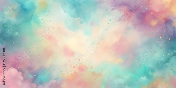 Fototapeta A mesmerizing blend of soft pastel colors creating a dreamy and ethereal atmosphere with gentle gradients and subtle hues