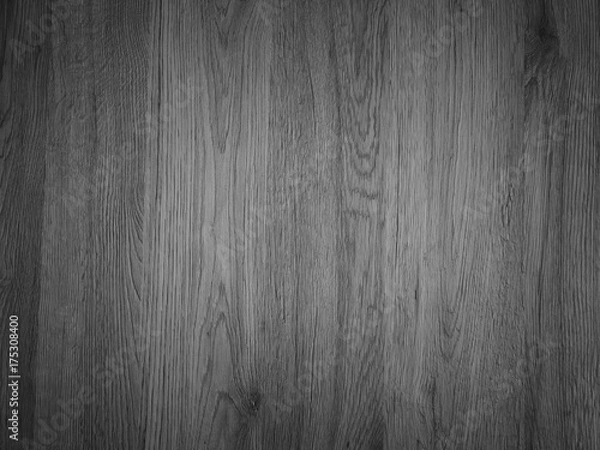 Fototapeta Black wood background vignette.