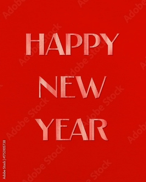 Fototapeta Happy new year card