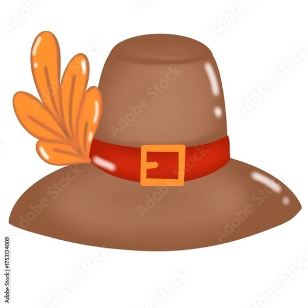 Obraz Thanksgiving Pilgrim hat