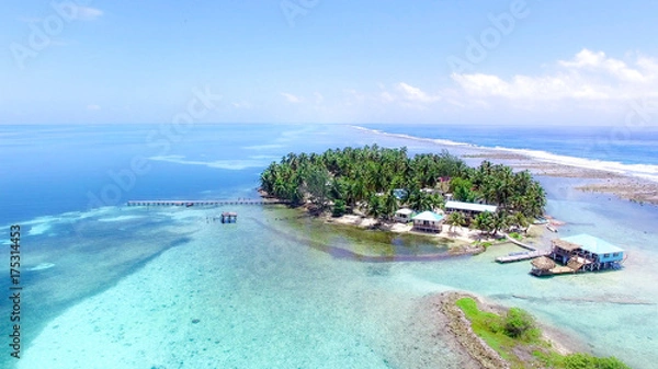 Fototapeta Tobacco Caye w Belize
