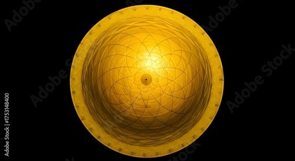 Obraz A circular pattern inspired by Gulf domes