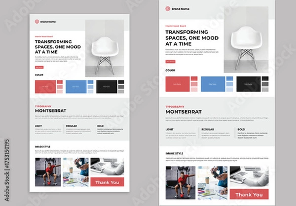 Fototapeta Interior MoodBoard