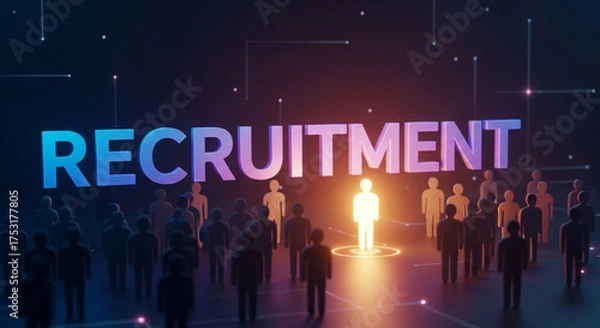 Obraz Recruitment hiring process talent acquisition job search employment opportunities career growth and development 100