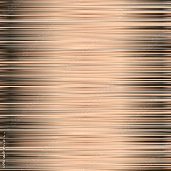 Fototapeta Abstract horizontal lines background in copper color. Gradient stripes metallic pattern. Graphic design vector illustration for Cover Banner Greeting Card Invitation Poster Flyer Party Decor Event