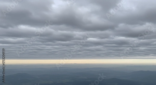 Obraz 空一面に広がる高層雲のベール