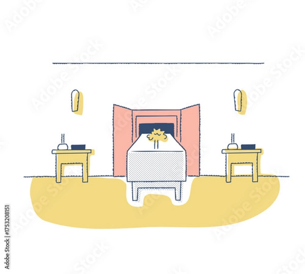 Fototapeta 火葬場・斎場・棺