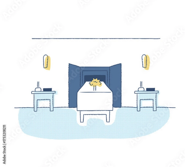 Fototapeta 火葬場・斎場・棺