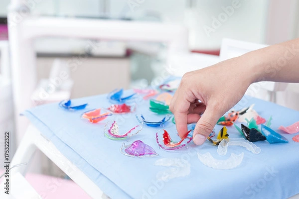 Obraz Dental brace or teeth retainer