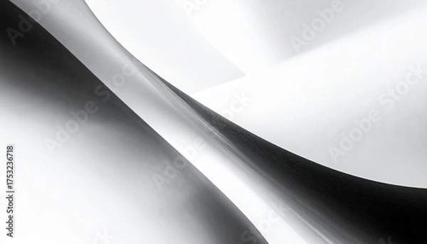 Obraz Abstract silver metal background texture with a light wave pattern and blank copy space for business design or concept card