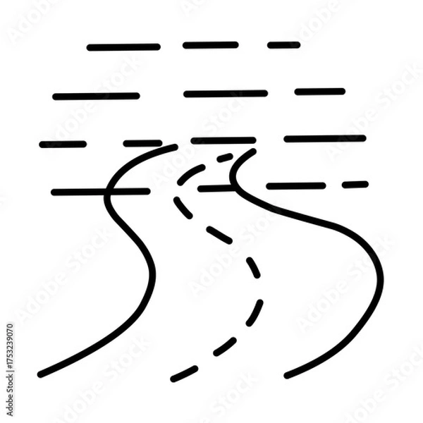 Obraz Road line vector