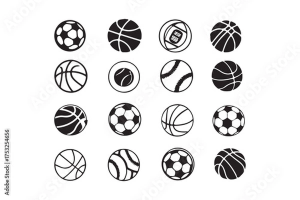 Obraz Sports icon set.