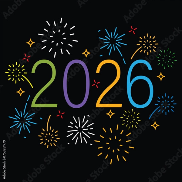 Fototapeta Happy new year 2026