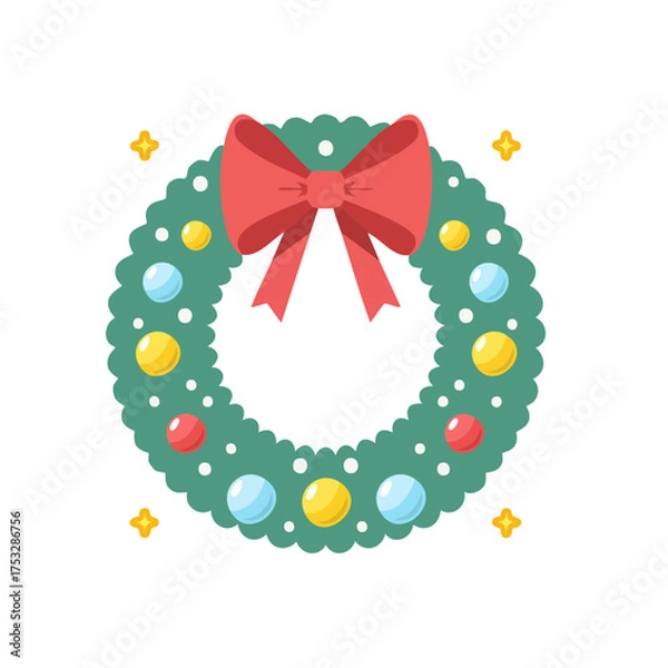 Obraz クリスマスリース