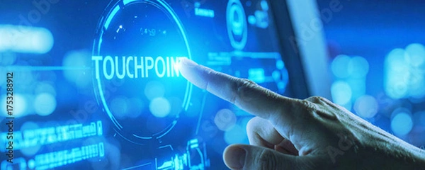 Fototapeta cient touchpoint