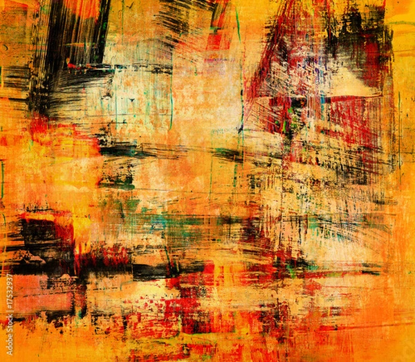 Obraz Hand-painted background. SELF MADE.