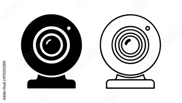 Fototapeta Webcam icons with transparent background