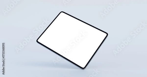 Obraz Angled tablet display mockup perspective view