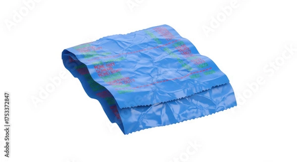 Obraz Isolated moisture barrier made of polyethene sheeting for concrete pouring and laying