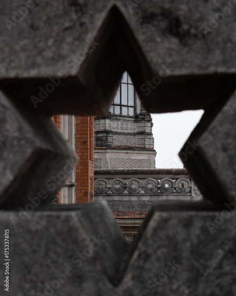 Obraz Detailed Facade through a Stone Star