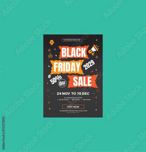Obraz Black Friday Flyer