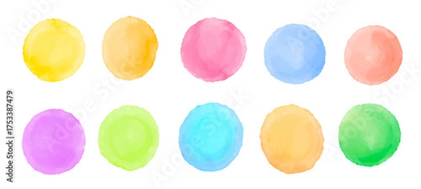 Obraz にじんだ水彩の背景