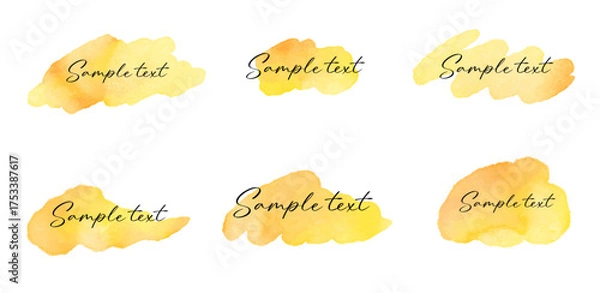 Obraz にじんだ水彩の背景