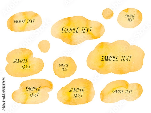 Obraz にじんだ水彩の背景