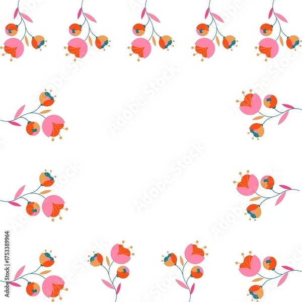 Fototapeta Digital paper, heart paper, seamless paper, seamless pattern, boho, boho pattern, paper	