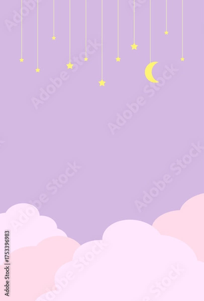 Obraz 背景素材　夢みる夜空