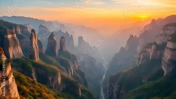 Obraz Sunset Canyon Vista