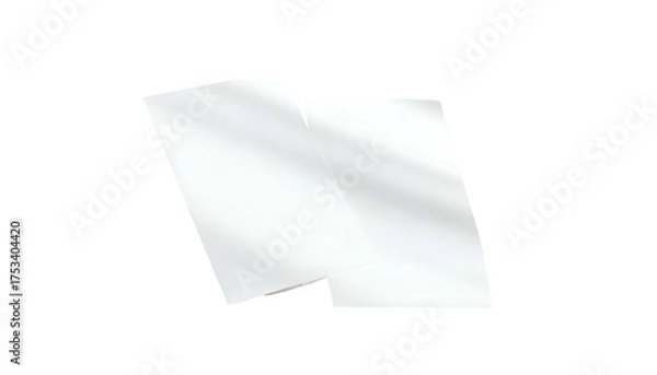 Fototapeta Two slightly tilted, semi-transparent rectangular elements against a black background