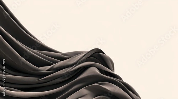Obraz Minimalist Silk Drape Illustration