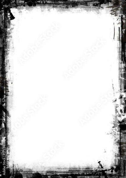 Fototapeta Computer designed grunge border