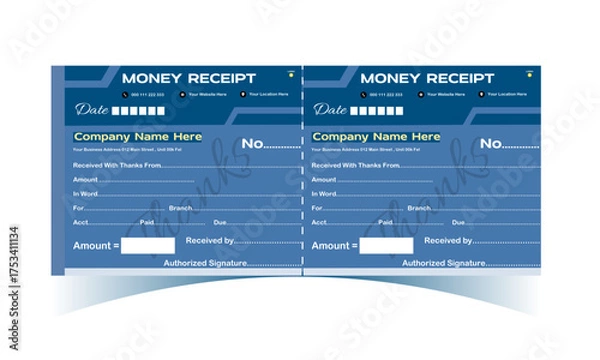 Fototapeta payment receipt paper